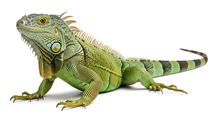 iguana on a white background