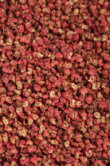 Sichuan Hanyuan Red Peppercorns Dried Spice Background Texture Chinese Cuisine Ingredient