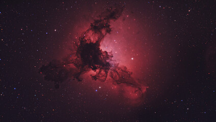 Naklejka premium Stunning Nebula in a Sea of Stars and Cosmic Dust