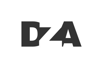 DZA logo design. Initial letter D Z A bold font style for tech startups, consulting, corporate branding. Creative company name, headlines typography identity, trendy logotype.