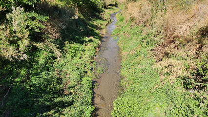 The stream in Eynelli, a village in the Çamardı district of Niğde Turkey