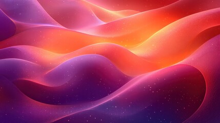 Obraz premium Abstract vibrant waves flowing with bright light and energetic hues
