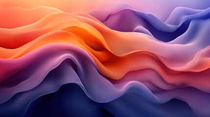 Colorful Abstract Wavy Background for Presentation and Decoration