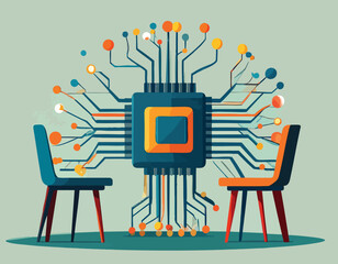 Exploring the future of artificial intelligence with a revolutionary neuromorphic chip at the heart of insightful human-machine collaboration and innovative thought