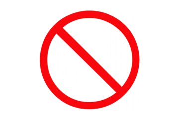 No parking and do not enter 3D forbidden sign illustration