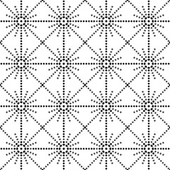 Seamless Geometric Dot Pattern with Abstract Circular Design.



