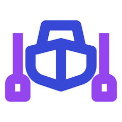 Obraz premium transportation twotone icon set