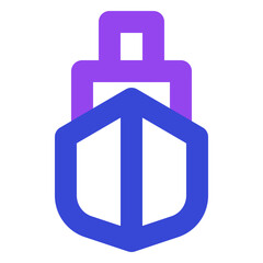 transportation twotone icon set