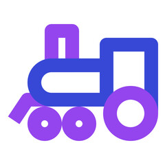 transportation twotone icon set