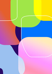 Lively Geometric Smooth Gradient Abstract Background with Soft Color Transitions Artwork
