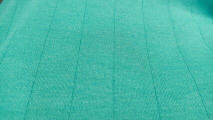 Ribbed Teal Fabric Texture Background