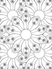 Easy Flower Coloring Pages for Kids