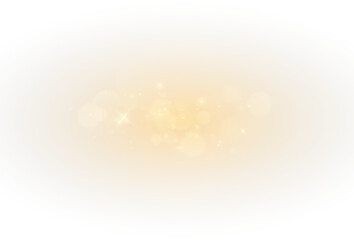 Magical golden star sparkle with glowing dust PNG
