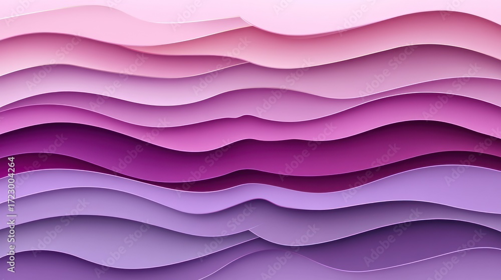 Poster gradient waves of purple hues creating a modern abstract design