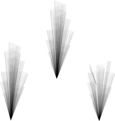 Modern abstract vector design with black line strokes forming a dynamic brush effect.