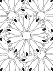 Easy Flower Coloring Pages for Kids