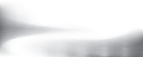 Abstract white and gray gradient background with dot pattern, halftone effect. Vector illustration.