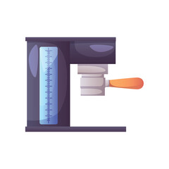 cartoon coffee maker, vector