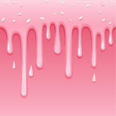 Pink Dripping Glaze Seamless Pattern Sweet Candy Background Texture
