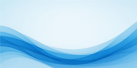 Fototapeta premium Abstract blue wave design with dynamic lines for a modern digital wallpaper illustration