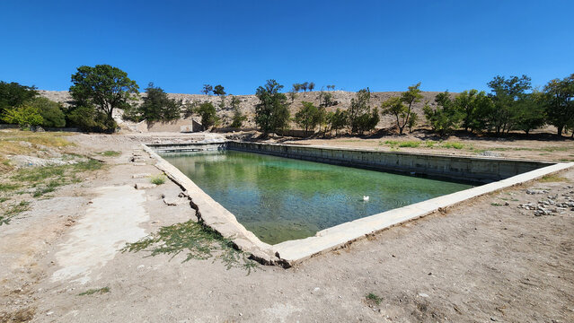 In Nigde Turkey, dating to the 3rd century AD, the Roman Pool in the Bah&ccedil;eli town of Kemerhisar district is now a popular tourist destination