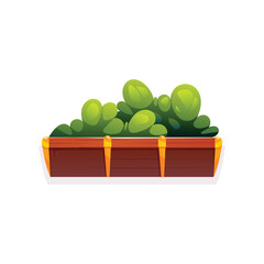 Illustration of flowers in a box