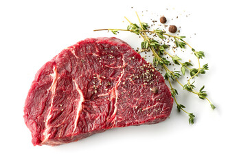 fresh raw beef meat steak slice