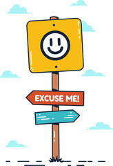 road sign with blue sky