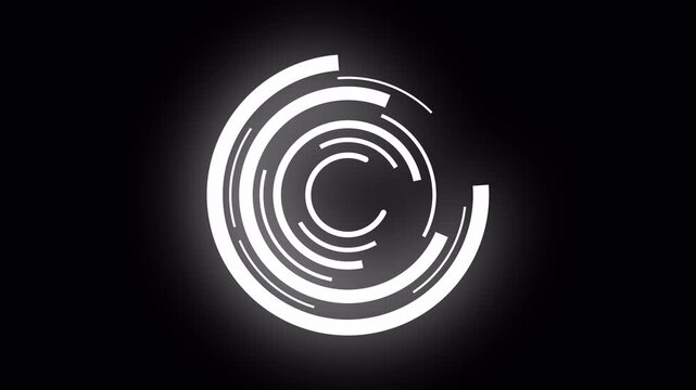 Sci-Fi Futuristic HUD circle interfaces digital display Screen, Hi-tech Hologram button, Loading, target, High Tech Concept. PNG Alpha.Abstract Circle and line HUD technological futuristic elements.