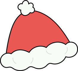 빨간색 겨울 털모자