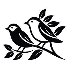 Birds. Birds Vector illustration. birds silhouettes on white background. birds tattoo design. Modern Bird Icons. Birds concept, Birds cartoon, Birds art, Birds topics, Birds doodle,