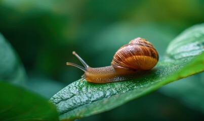 Snail on a Leaf - A Slow Journey Through Nature.