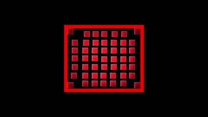 Red Grid Pattern Abstract Background Glowing Squares Digital Art Dark Backdrop video - Powered by Adobe