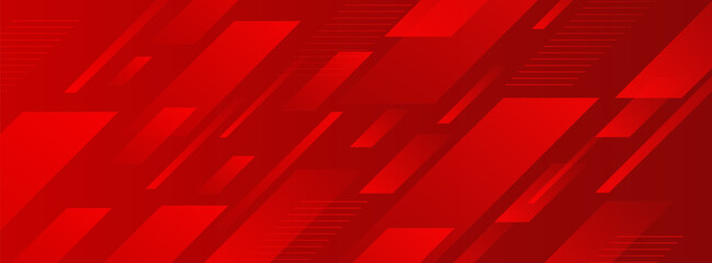 abstract red background with geometric shapes creating a modern and futuristic digital art pattern, ideal for technology and speed-themed designs and presentations © mukhamad