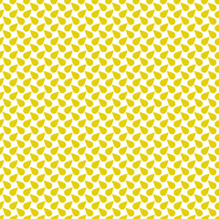 Yellow and white abstract shapes seamless pattern background