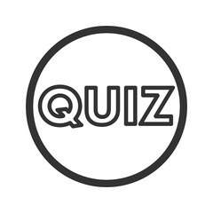 Quiz icon isolated on transparent background
