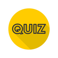 Quiz icon isolated on transparent background