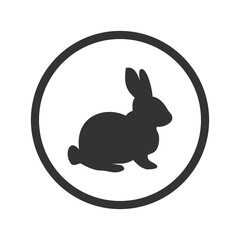 Rabbit icon isolated on transparent background
