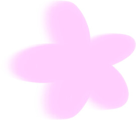 Pastel Pink Flower Shape Clipart – Hand Drawn Petal Icon for Cute Design