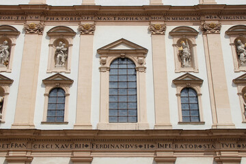 Obraz premium baroque (?) church (jesuitenkirche or jesuit church) in vienna in austria