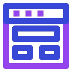 web and seo twotone icon set