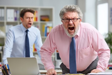 Boss Yelling at Employee