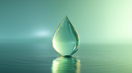 Green Water Drop