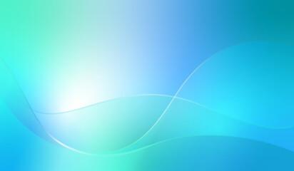 Minimalist blue turquoise dynamic fluid gradient cover design template. Creative banner, poster concept in modern minimal style for corporate identity, branding, social media advertising, promo