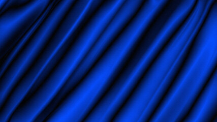 Abstract digital art blue and black dynamic streaks and waves deep textured pattern background