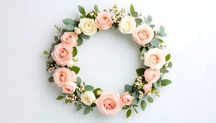 Floral wreath arrangement