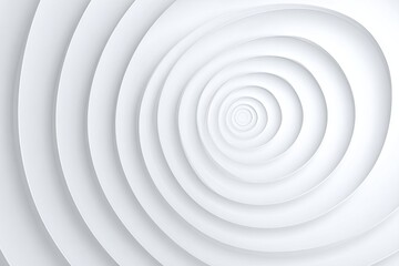 Fototapeta premium Abstract concentric circles in white (1)