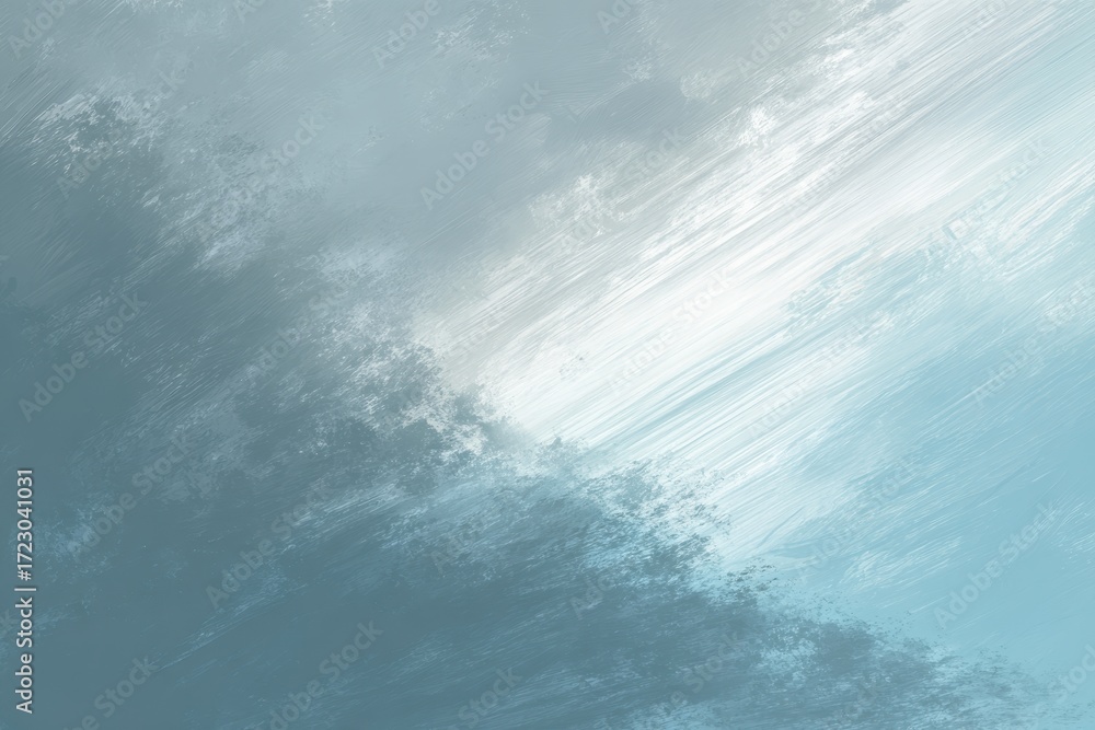 Poster celestial canvas: a captivating study of layered clouds, painted across an ethereal sky, radiating a