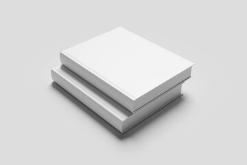 Blank book cover for mockup - 3D Illustration