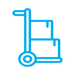 Hand Truck Delivery Icon
